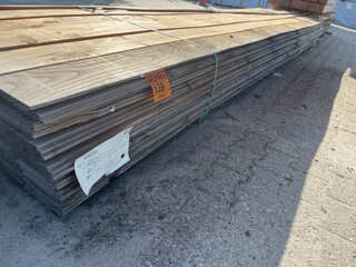Ca. 84x Douglas Wisselsponning, 18x190mm, lengte 500cm